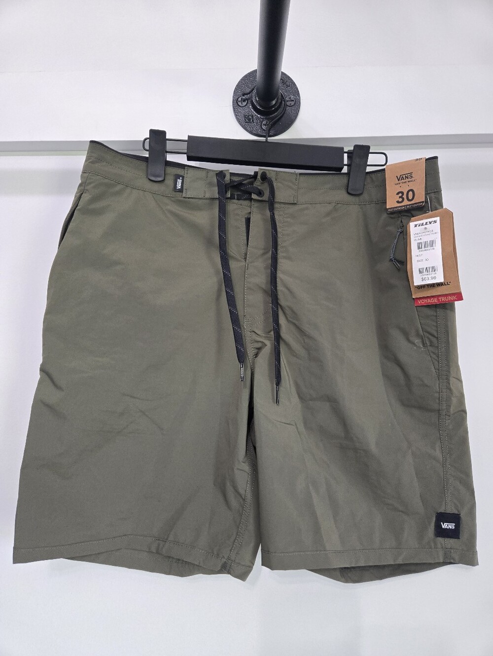 New. Vans Voyage Trunk Board Shorts Olive Green Size 30 Swim Surf Hybrid